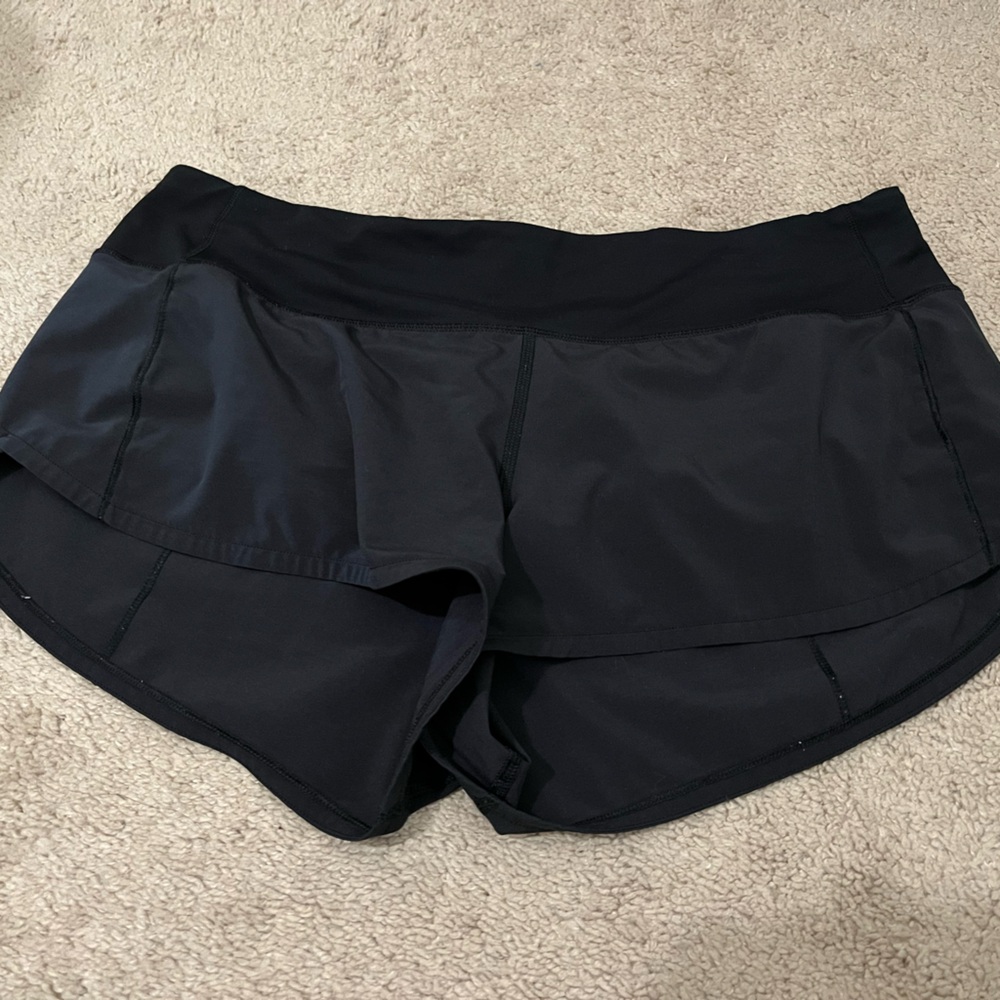 Lululemon Black Speed Up Shorts